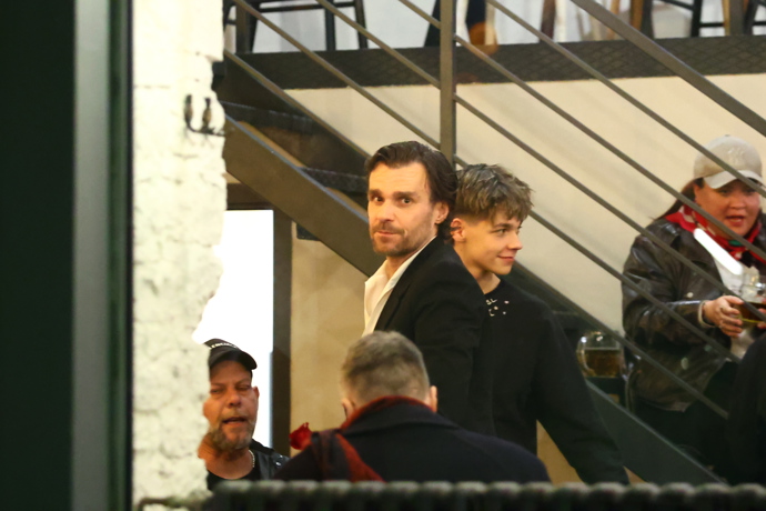 Leoš Mareš se synem Matějem. 