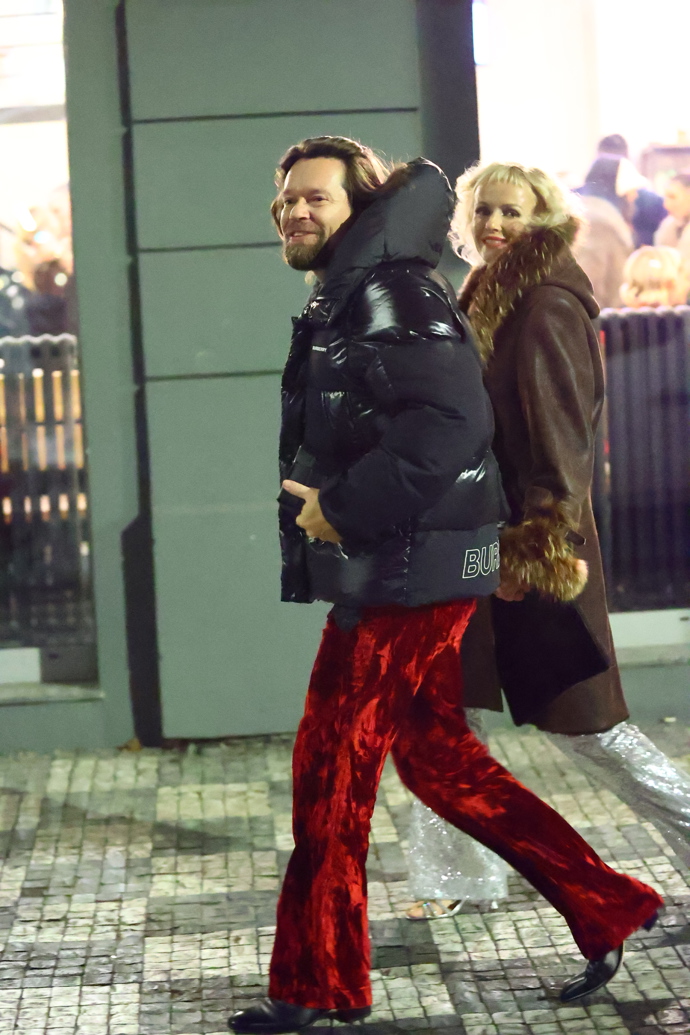 Richard Krajčo se ženou odcházeli v dobré náladě.