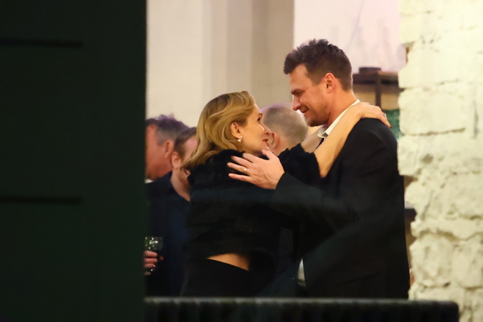 Vojta Dyk a Monika Absolonová na afterparty. 