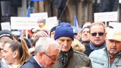 FOTO: Veřejnost na Národní třídě během oslav 17. listopadu.