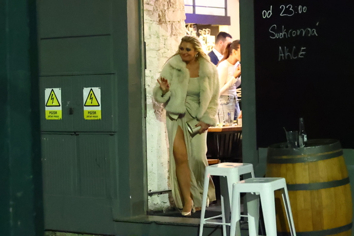 Lucie Borhyová na odchodu.