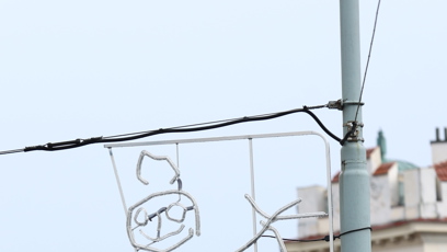 FOTO: Vánoční světla na Praze 3 navrhly děti  z tamních mateřských škol.