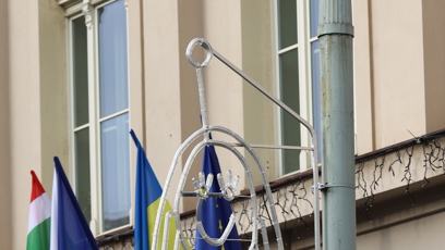 FOTO: Vánoční světla na Praze 3 navrhly děti  z tamních mateřských škol.