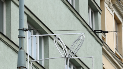 FOTO: Vánoční světla na Praze 3 navrhly děti  z tamních mateřských škol.