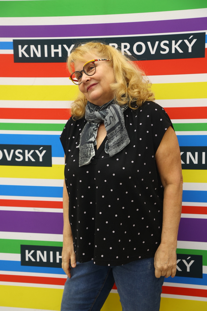 Veronika Gajerová dorazila v dobré náladě.