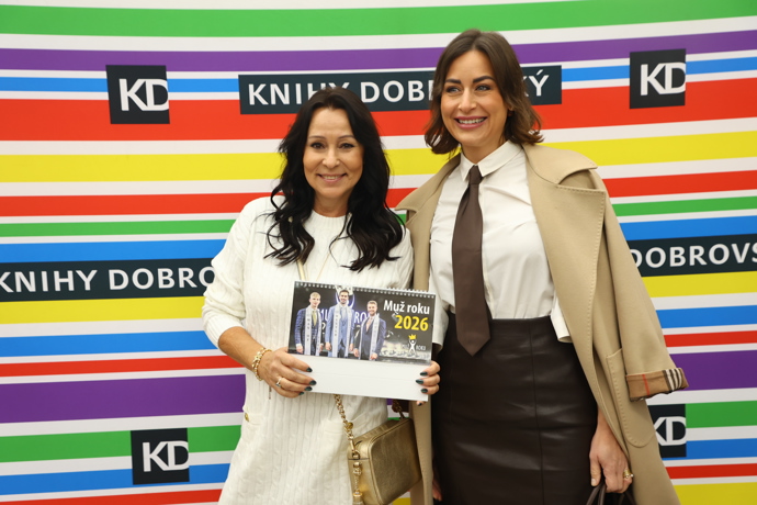 Na křest kalendáře Muže roku dorazila Heidi Janků i Alex Mynářová.