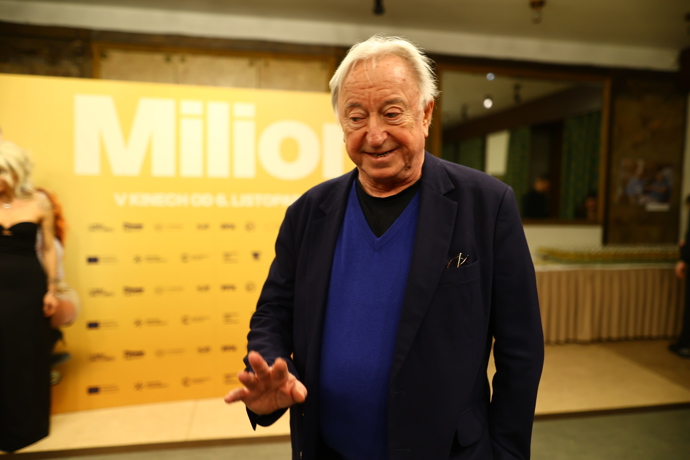 Jiří Lábus na premiéře komedie Milion.