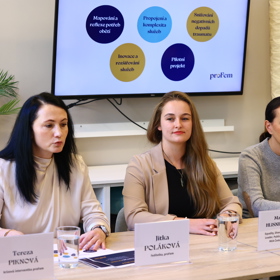 Jitka Poláková představuje nový krizový byt pro týrané ženy.