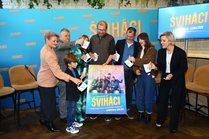 Herci křtí plakát k filmu Šviháci.