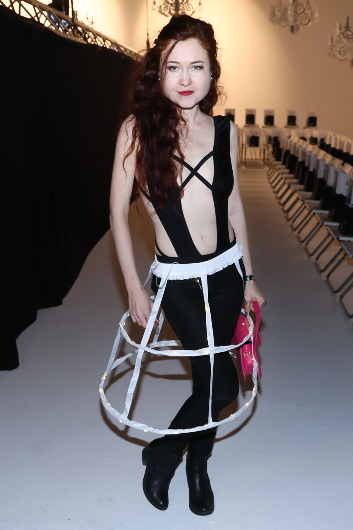 Eva Toulová měla problém na přehlídce Debbie Brown. 