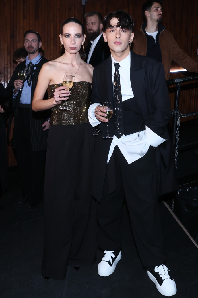 Módní návrhářka Debbie Brown a Jan Bendig. 