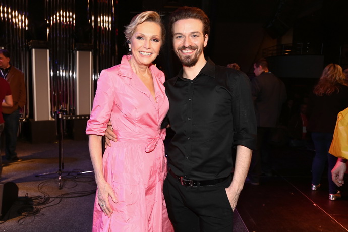 Helena Vondráčková a Tomáš Slavíček, její dlouholetý tanečník a choreograf.