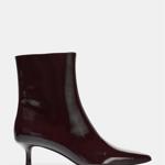 Lakované kotníčkové boty na tenkém podpatku, Zara, 849 Kč