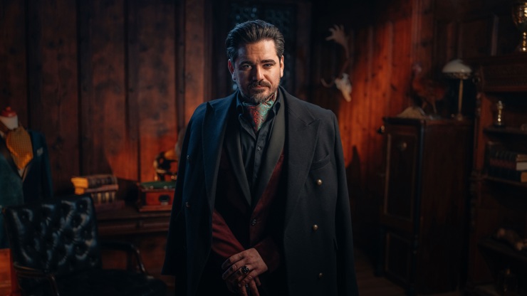 Vojta Kotek jako hradní pán.