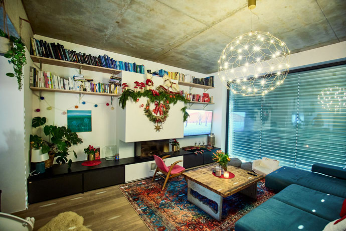 Agáta Hanychová má krásně vyzdobený dům.