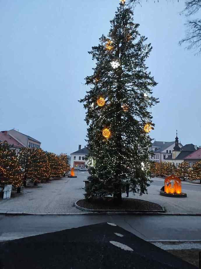 Takhle krásně vítá Vánoce Nové Město na Moravě.