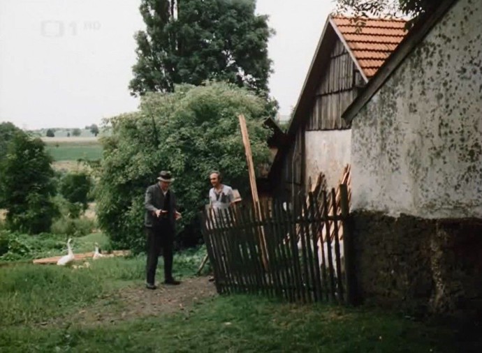 Ikonická chalupa dědy Komárka. 