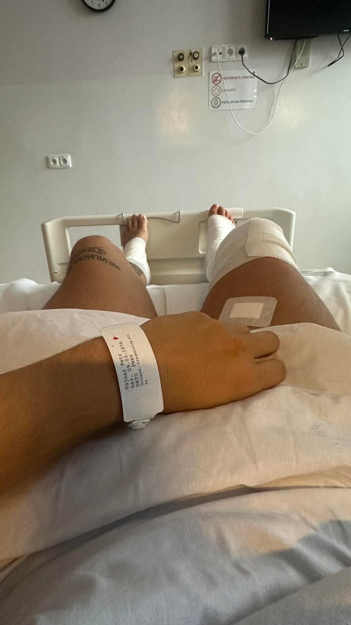 Petr Vojnar skončil v nemocnici.