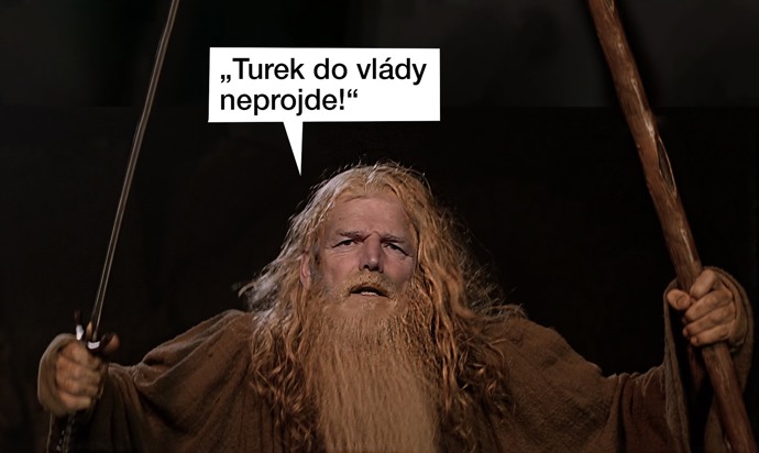 Petr Pavel jako Gandalf. 