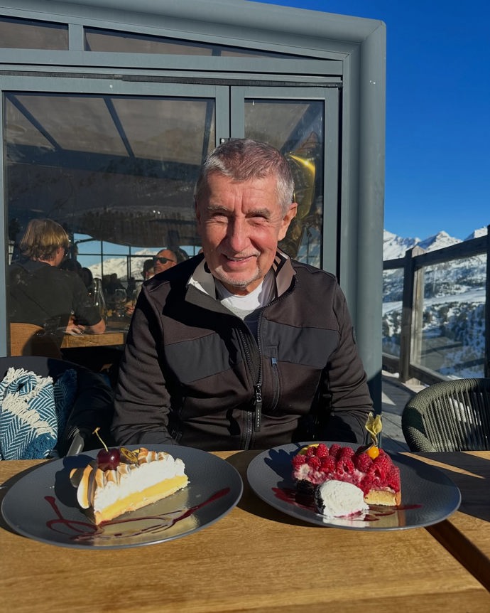 Andrej Babiš slaví nový rok v zahraničí.