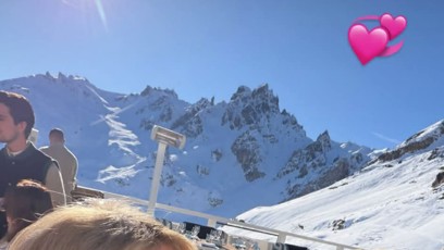 FOTO: Monika Babišová se svou dcerou Vivien na horách.