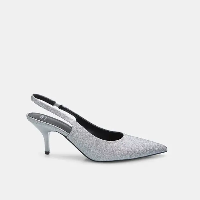 Slingback lodičky na podpatku a do špičky, Baťa, 1299 Kč