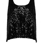 Černý top s flitry, F&F, 449 Kč