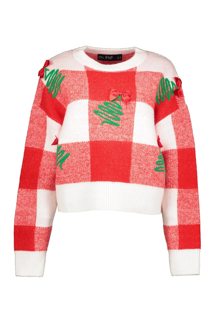 Vánoční svetr se stromečky, F&FM, 799 Kč