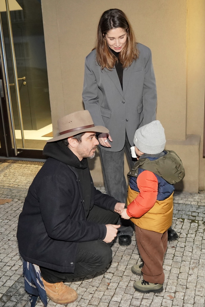 Vojtěch Kotek se synem Hubertem a manželkou Radanou. 