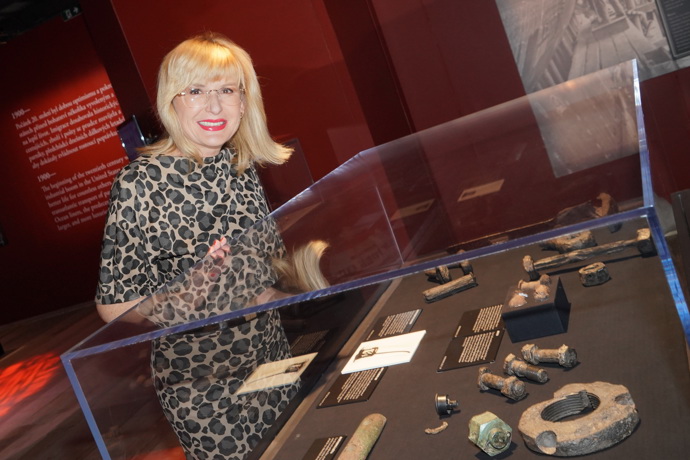 Štěpánka Duchková zase obdivovala skutečné relikvie vytažené z oceánu.