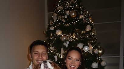 FOTO: Petr Havránek s Gabrielou Gašpárovou na Vánoce.