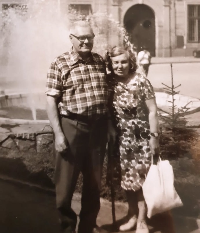 Milada Ježková s manželem.