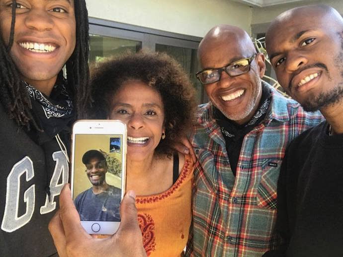 Jubilant s celou rodinou.