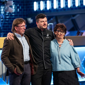 Roman Staša s rodiči.