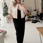 Pro první outfit zvolila stylistka Nikola Jankovská flitrové sáčko do pasu.