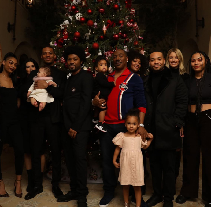 Eddie Murphy s rodinou. 