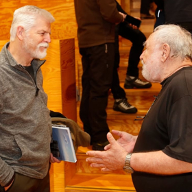 Petr Pavel se dobře bavil. 