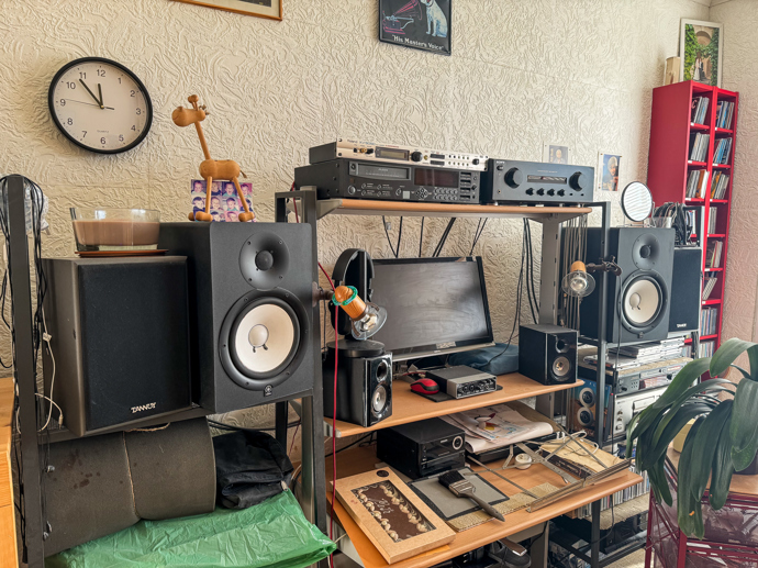 Pracovní koutek muzikanta