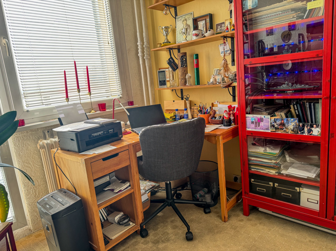 Pohled na Petrovu pracovnu