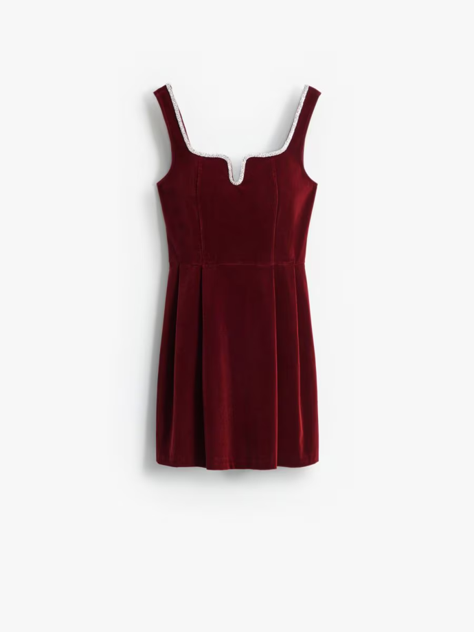 Velurové mini šaty, Mohito, 999 Kč