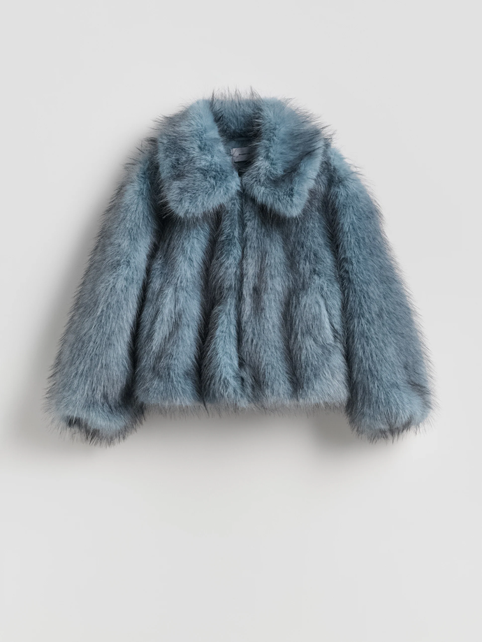 Umělý kožich s límcem, Reserved, 1999 Kč