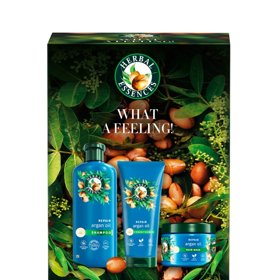 Regenerační dárková sada na vlasy s šamponem, kondicionérem a maskou, Herbal Essences, 325 Kč