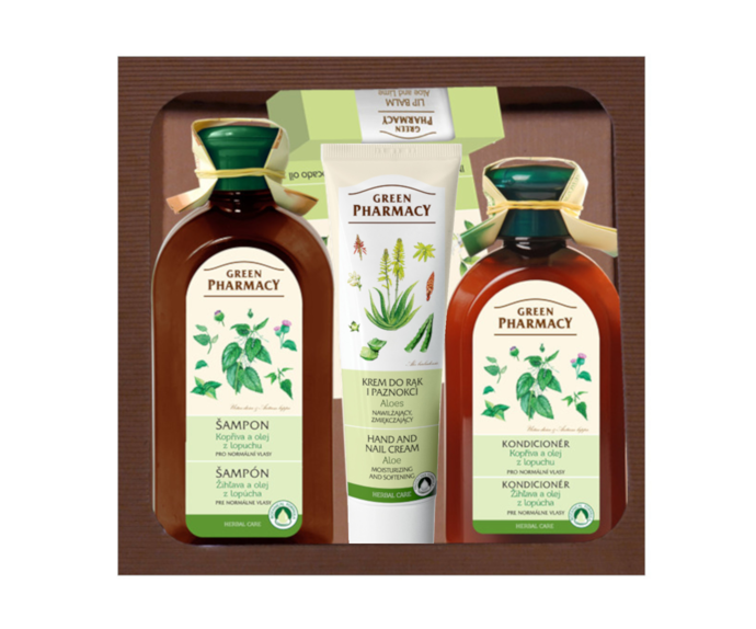 Dárková sada s kopřivou pro normální vlasy, Green Pharmacy, 239 Kč