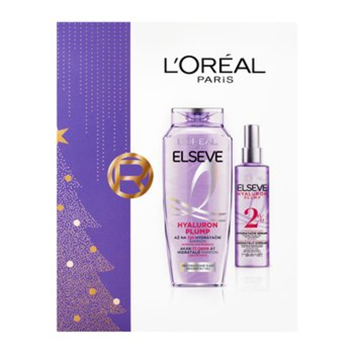 Dárková sada šamponu a bezoplachového séra s kyselinou hyaluronovou, L'oréal Paris, 315 Kč