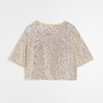 Flitrová halenka s krátkým rukávem, Sinsay, 299 Kč