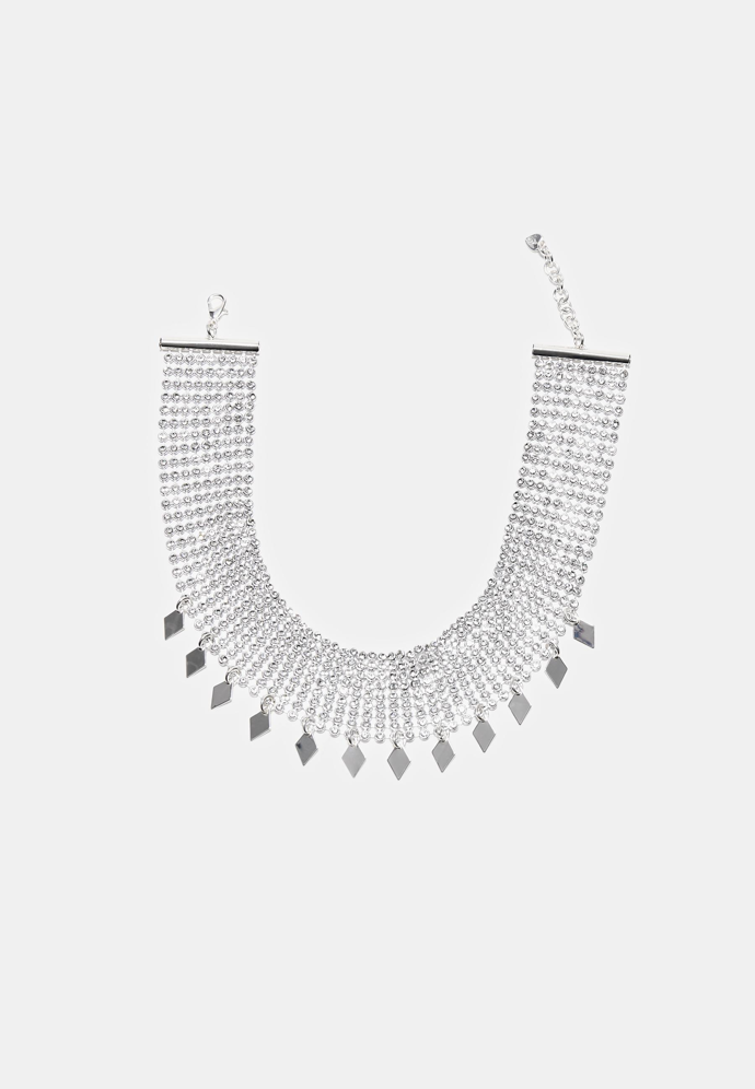 Náhrdelník choker s lesklými přívěsky, Stradivarius, 299 Kč