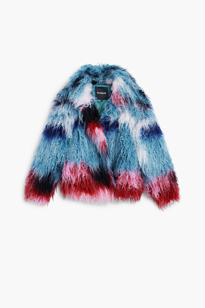 Krátká kožešinová bunda, Desigual, 5499 Kč