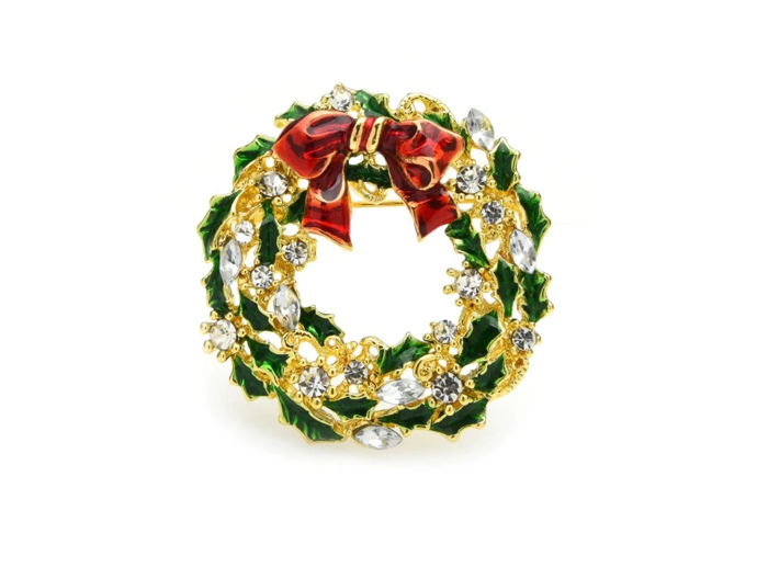 Vánoční brož s kamínky, B-TOP, 275 Kč
