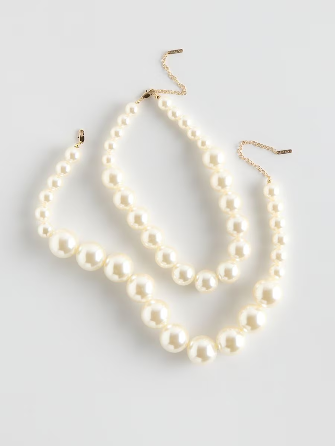 Sada náhrdelníků s imitací perel, Reserved, 599 Kč