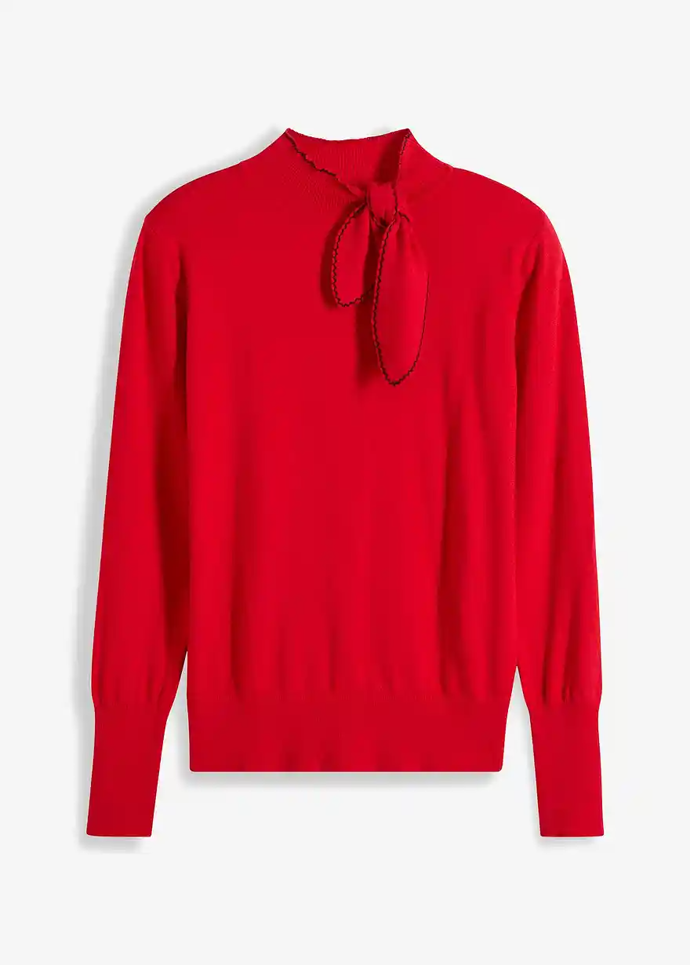 Svetr s mašlí, Bonprix, 549 Kč